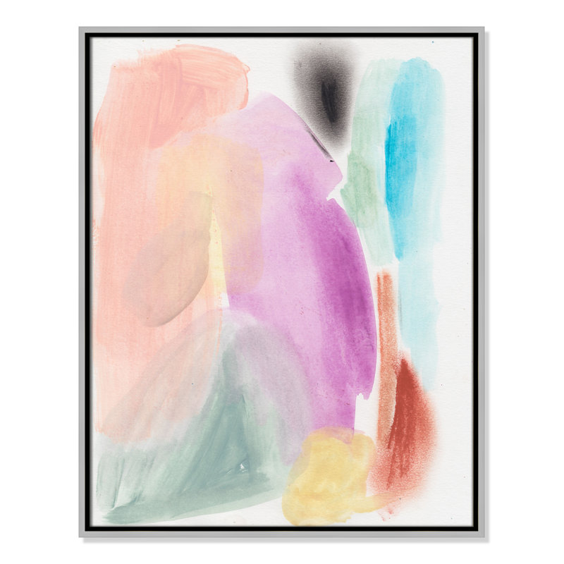 Vivd Space I Print par Bea Dina, Non, H 29,5 po x l 23,5 po x P 2 po, Toile argentée avec cadre flottant