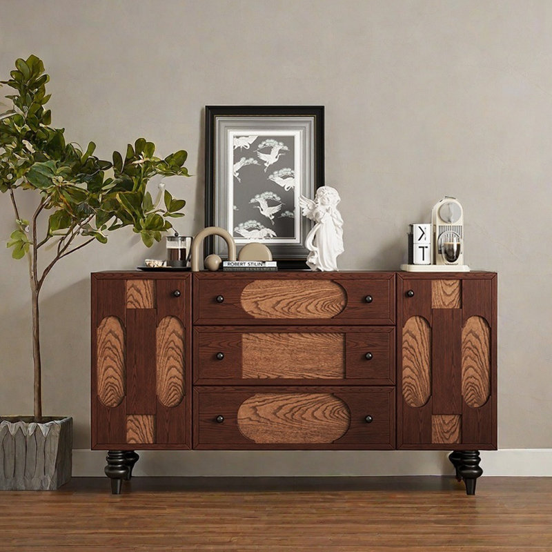 Buffet haute qualité et grande capacité, Sienne / bois robuste