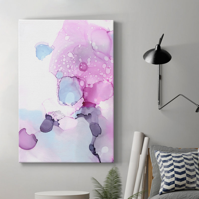 " Fluid Magenta IV " Painting Print, 48" H x 32" W x 1" D