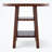 Bublitz Walnut High Table with Shelves