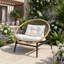 Elinor Steel Outdoor Lounge Chair,Cushions Included