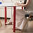 White Red Round Density board lacquer Oak lacquer Dining table