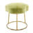 Bonview Flower Upholstered Velvet Metal Accent Stool-2026025199