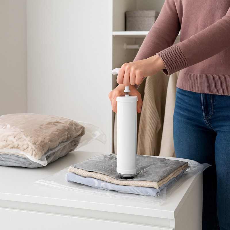 Harbour Housewares Vacuum Storage Bags with Hand Pump