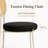 Charlotta Modern Cane Rattan Dining Chair, Boho Wicker Side Chair with Velvet Round Cushion Seat, Mid-Century Accent Seating with White Metal Legs-2101938390-2083698777