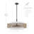 Ferretti 5-Light Drum Shaded Chandelier with Hand Woven Rattan Shade