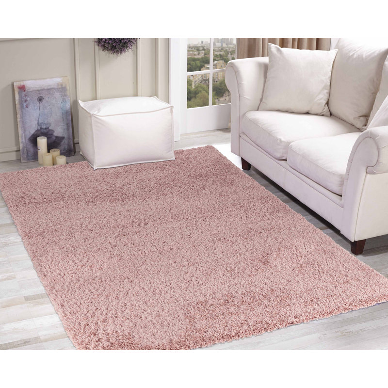 Esterly Solid Colour Shag Area Rug, Rectangle 200 x 290cm