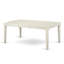 Cet ensemble de salle à manger 5 pièces comprend une table de cuisine rectangulaire avec feuille papillon et 4 chaises rembourrées en lin Shitake foncé, blanc lin-427462061-476910610-476910621