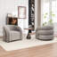 Fauteuil demi-tonneau pivotant rembourré Coyle-1536333416
