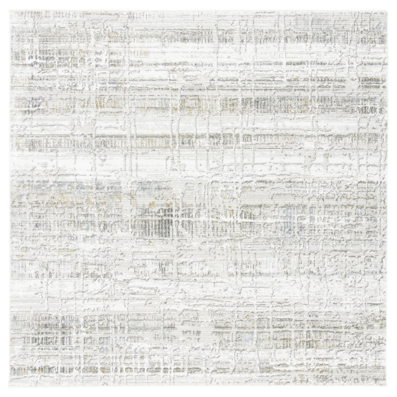 Tapis abstrait Princeton Performance, Carré 6 pi 7 po