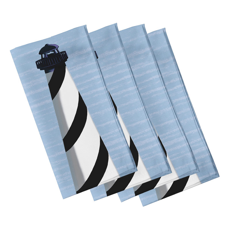 Hanley Light House Napkins, Black