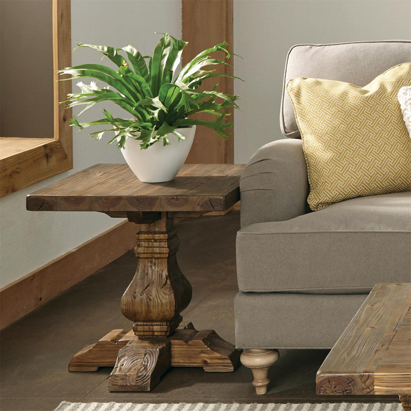 Aulene Solid Wood End Table
