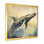 «Graceful Whale - Animals», reproduction d'art sur toile-676797730-623426683