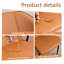 Chaise d'appoint orange à dossier solide (ensemble de 2)-317215493