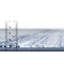 Tapis bleu à motif géométrique-512816541