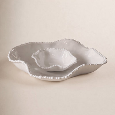 Vida Novelty Melamine Chips And Dip Platter