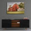  «Old Red Barn» par Ashley Bradley, art mural en verre acrylique-1480294229