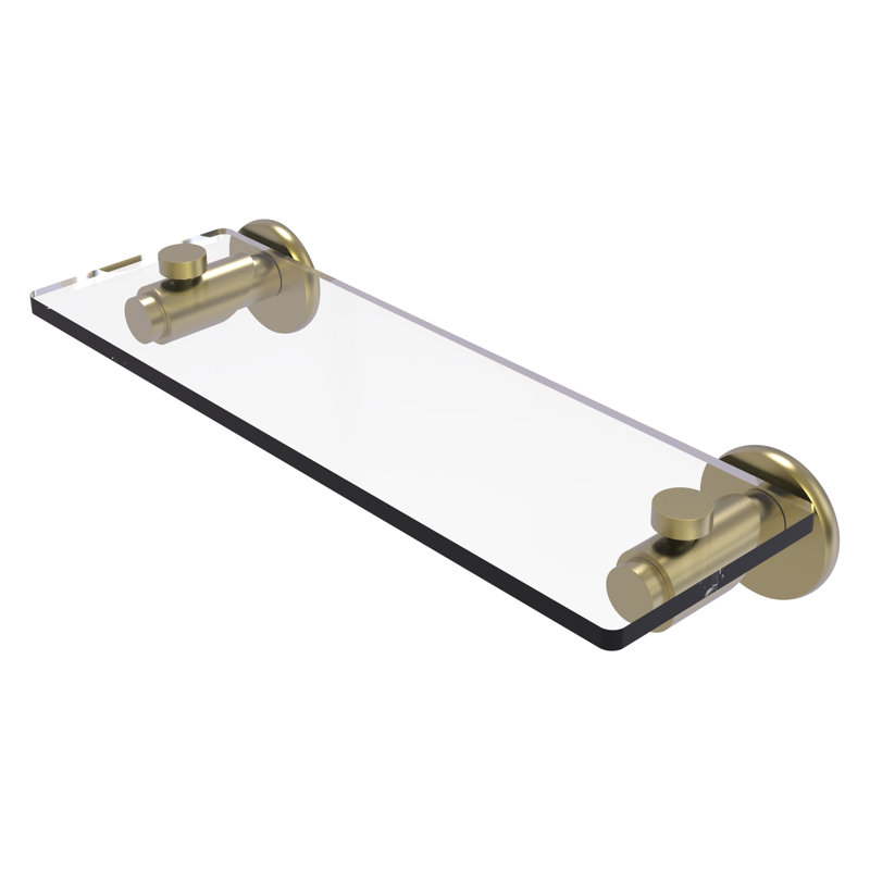 Marnell Bracket Shelf, 16", Satin Brass