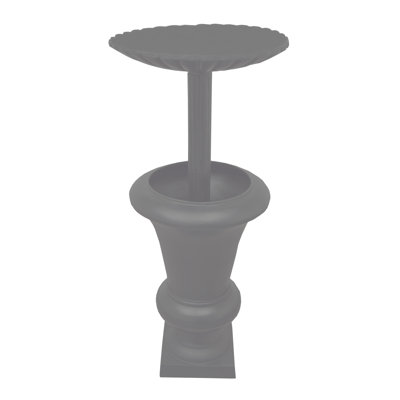 Pietra Metal Tiered Birdbath
