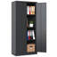 Armoire de rangement en acier 71 po avec portes et 3 tablettes, armoire de rangement en acier pour outils avec rangement et rangement pour garage-923861503