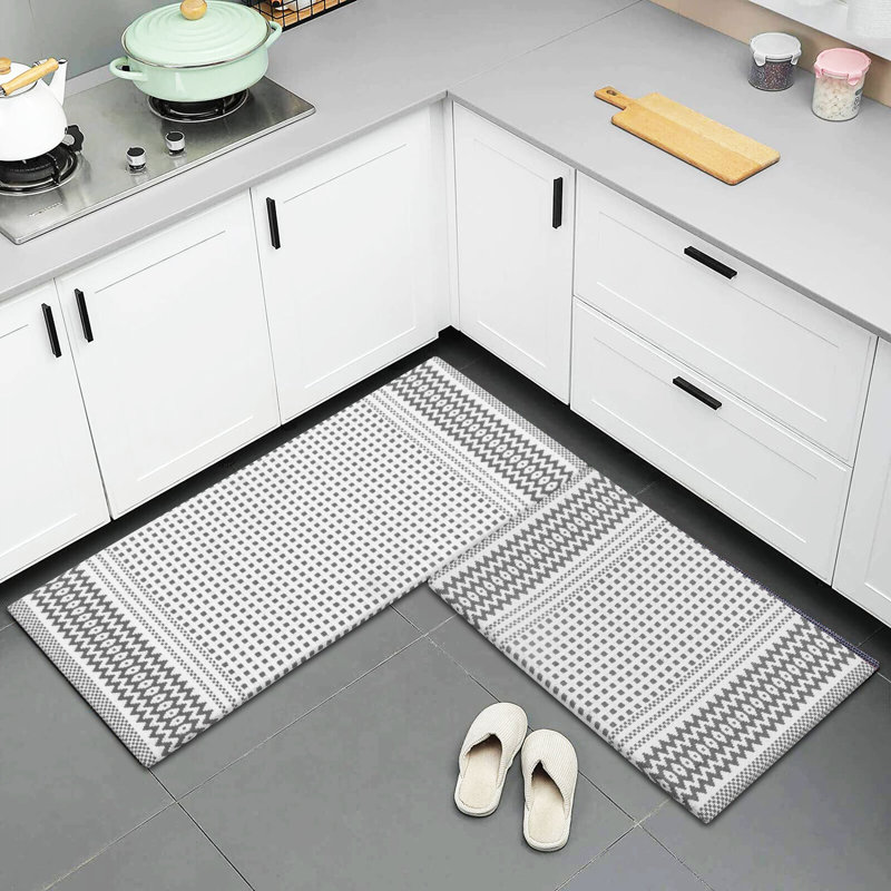 Kitchen Mat, Light Gray
