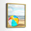 «Beach Ball I», reproduction encadrée de qualité supérieure - prêt à être accroché - aucun clou requis - aucun clou requis-1251324531-1251324814
