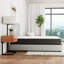 Grand matelas en mousse viscoélastique imprégnée de gel avec support de bord et amélioration de la durabilité de 10 po pour - nuits plus fraîches, soutien stable-1215390180