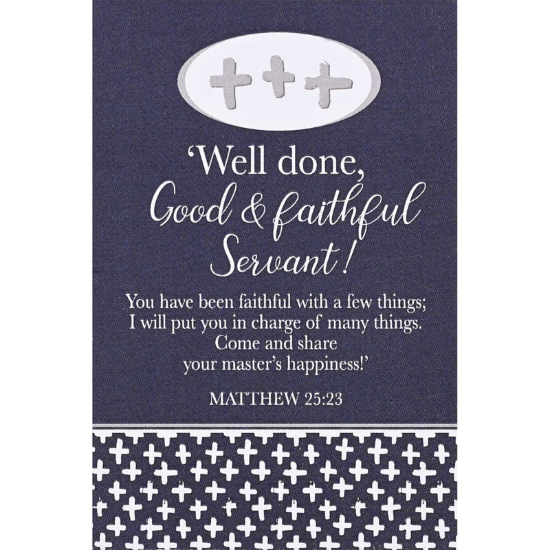 Figurine Adeen Cross and Card Faithfull Servant