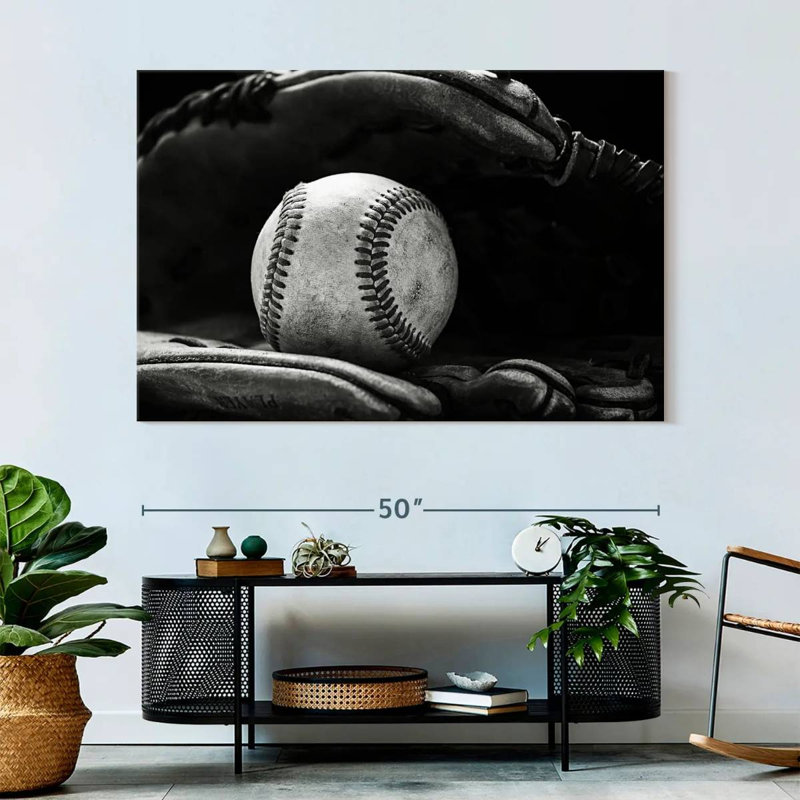 Sireci Glove Holding Baseball, 34" H x 51" W