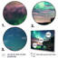 Ensemble de décoration murale Magical Lake Landscape Aurora Borealis II - aurores boréales-93338804