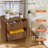 Geordy 2-Drawer Dresser, 23.6"Fluted Nightstand-636979803