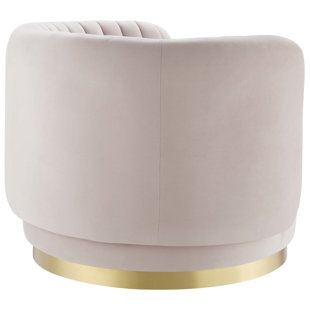 Chaise pivotante en velours performance Embrace
