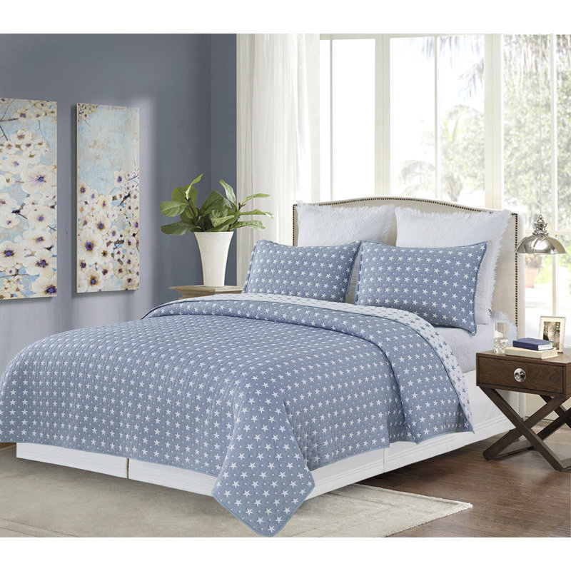 Ensemble de literie 2 pièces Chambray Star, Lit simple