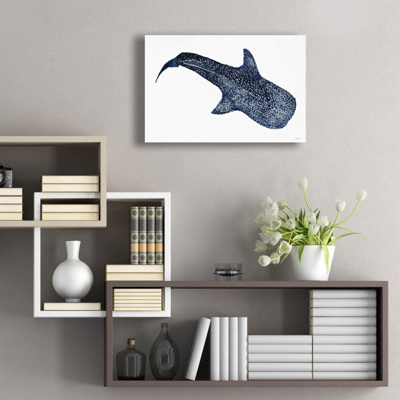 'Shark Whale 1' by Stellar Design Studio, Acrylic Glass Wall Art, 16" H x 24" W