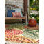 Tapis intérieur / extérieur vert / beige / rouge / turquoise Deweese-1916737267