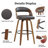 Artnagullian Swivel Vegan Leather Counter And Bar Stools-120950965-120950963
