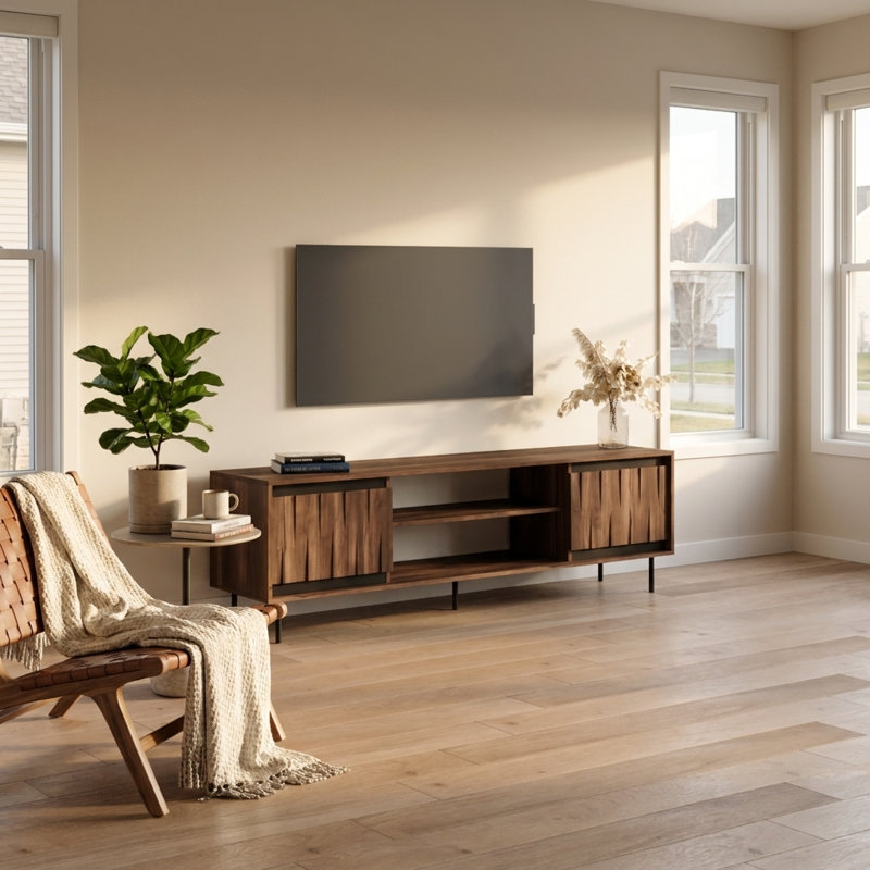 Swing 71" Modern TV Stand with Matte Finish