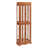 Lighted Glass Curio Display Cabinet With Adjustable Shelves And Vintage Carved Handles, Ideal For Living Room, Kitchen, And Pantry-48022168