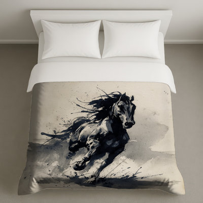Watercolor Running Horse Duvet Covers