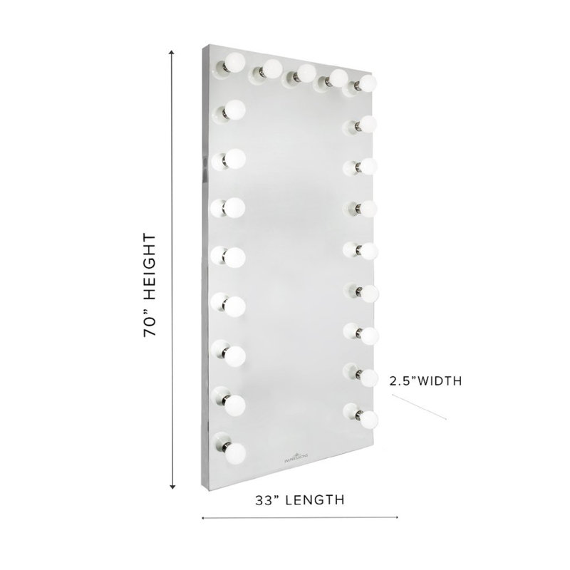 Miroir de salle de bain Hollywood Premiere, Argent