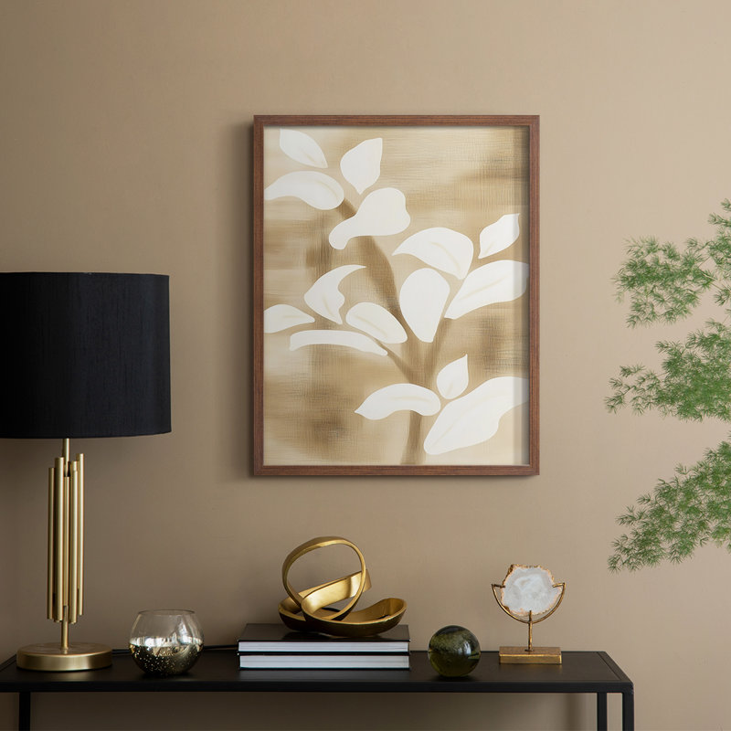 Abstract CDXL Framed Print - Ready To Hang - Made in USA, 20" H x 16" W, Brown