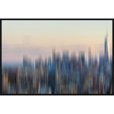 Downtown Manhattan Sunset Print by Richard Silver