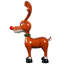 Statue Jolly Holly, le renne au nez rouge