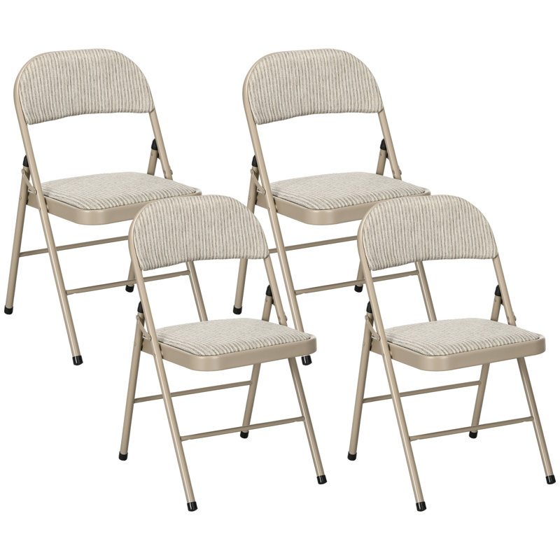 Fabric Padded Folding Chair Set
