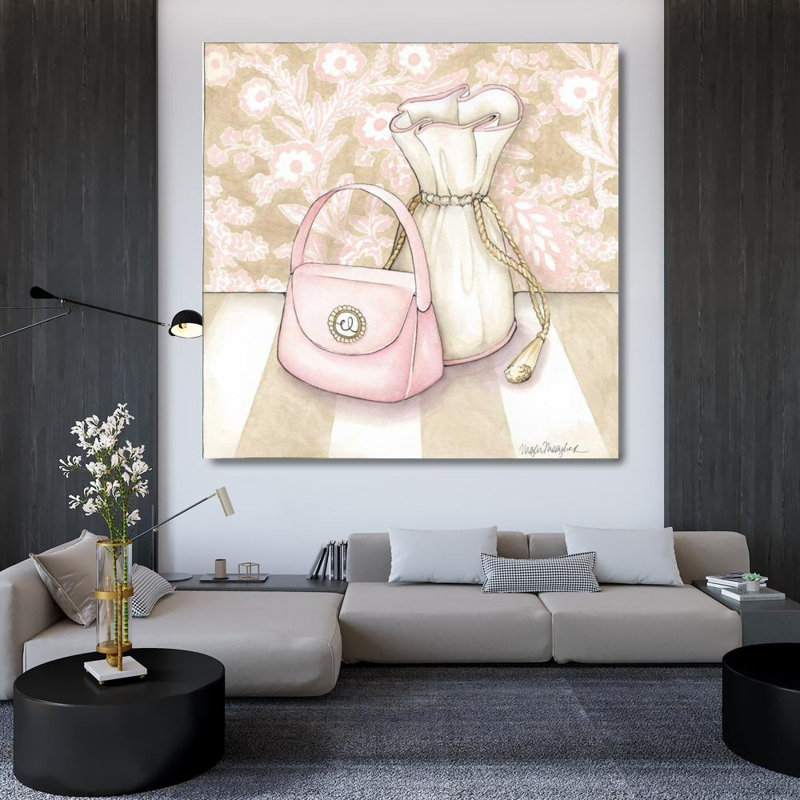 «Lark Manor ™ Meagher, Megan», reproduction d'art sur toile tendue: Posh Powder Room IV, H 36 po x l 36 po