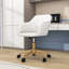 Chaises d'appoint pivotantes avec pieds en métal et roues universelles, chaise de bureau à hauteur réglable-321123466-328874804