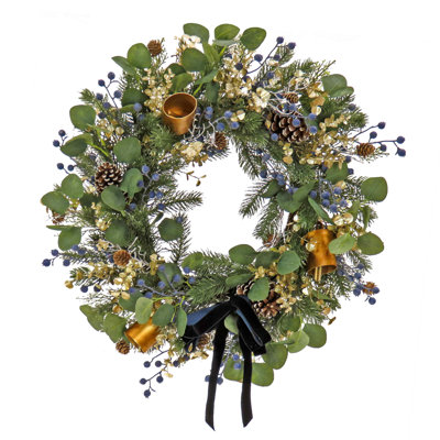 Faux Pinecone Silk 28'' Wreath