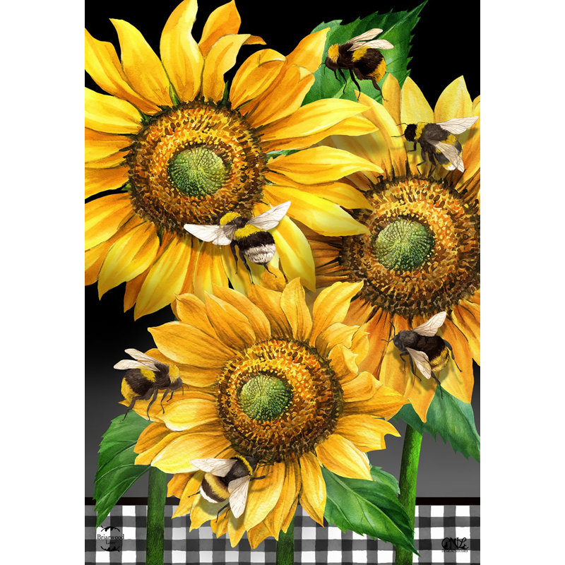 Drapeau de la maison des tournesols, Été jaune/blanc/noir