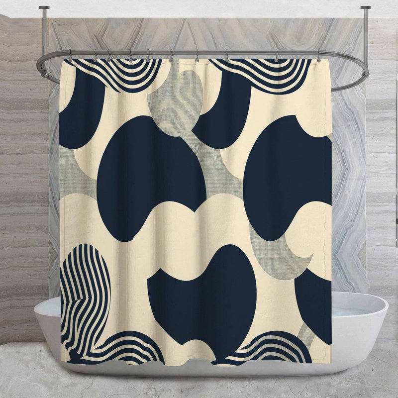 Rideau de douche Abstract, H 73 po x l 70 po