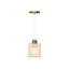 1 - Light Natural Dome Pendant